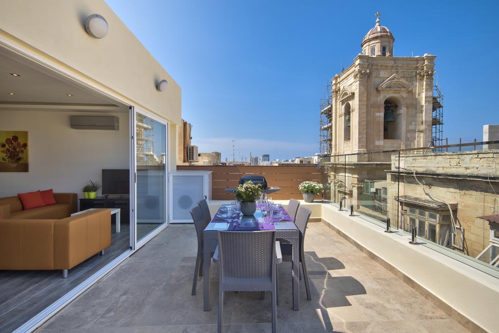 Valletta Luxe 3-Bedroom Duplex Penthouse With Sea View Terrace And Jacuzzi Eksteriør billede